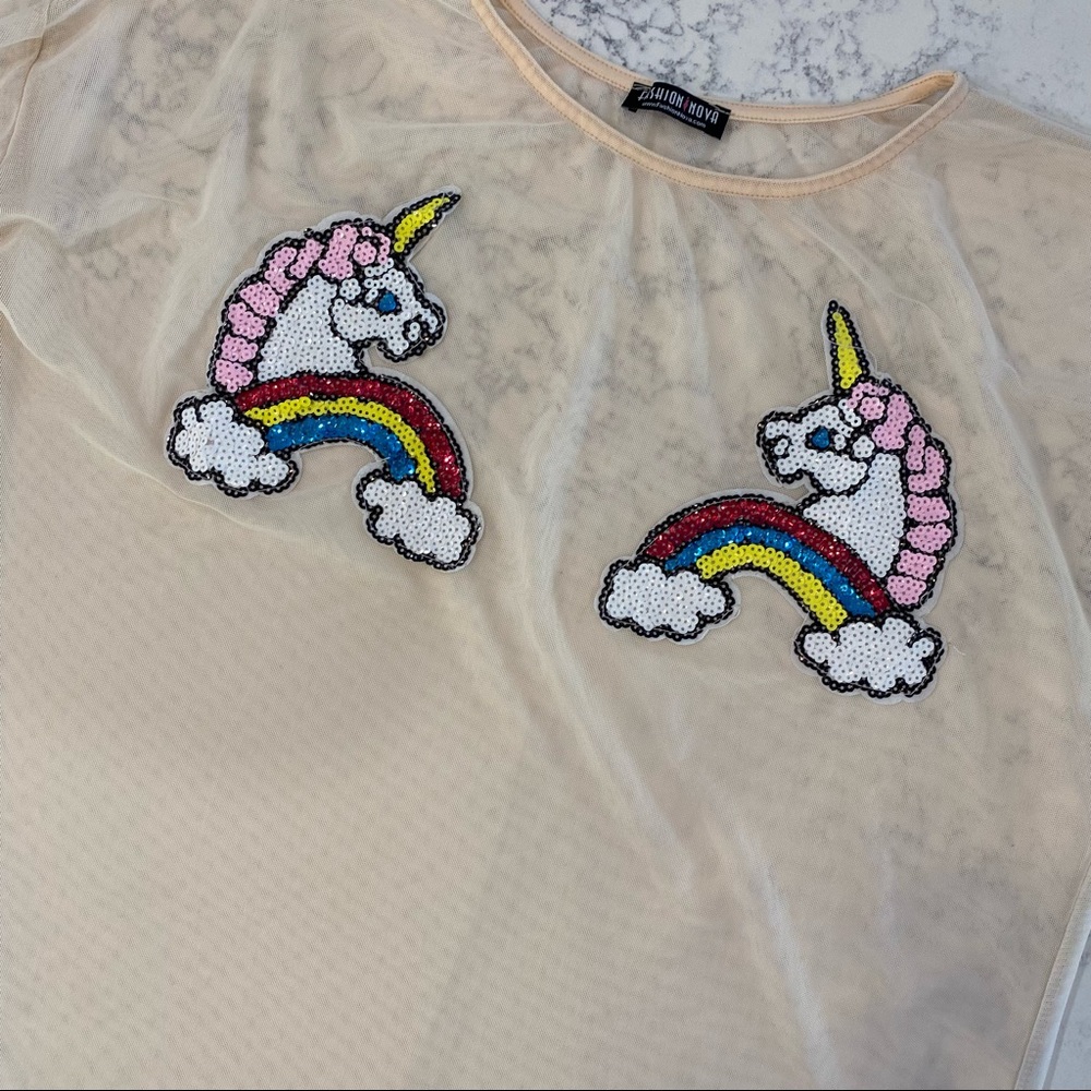 Fashion Nova Unicorn tee - Picture 4 of 7